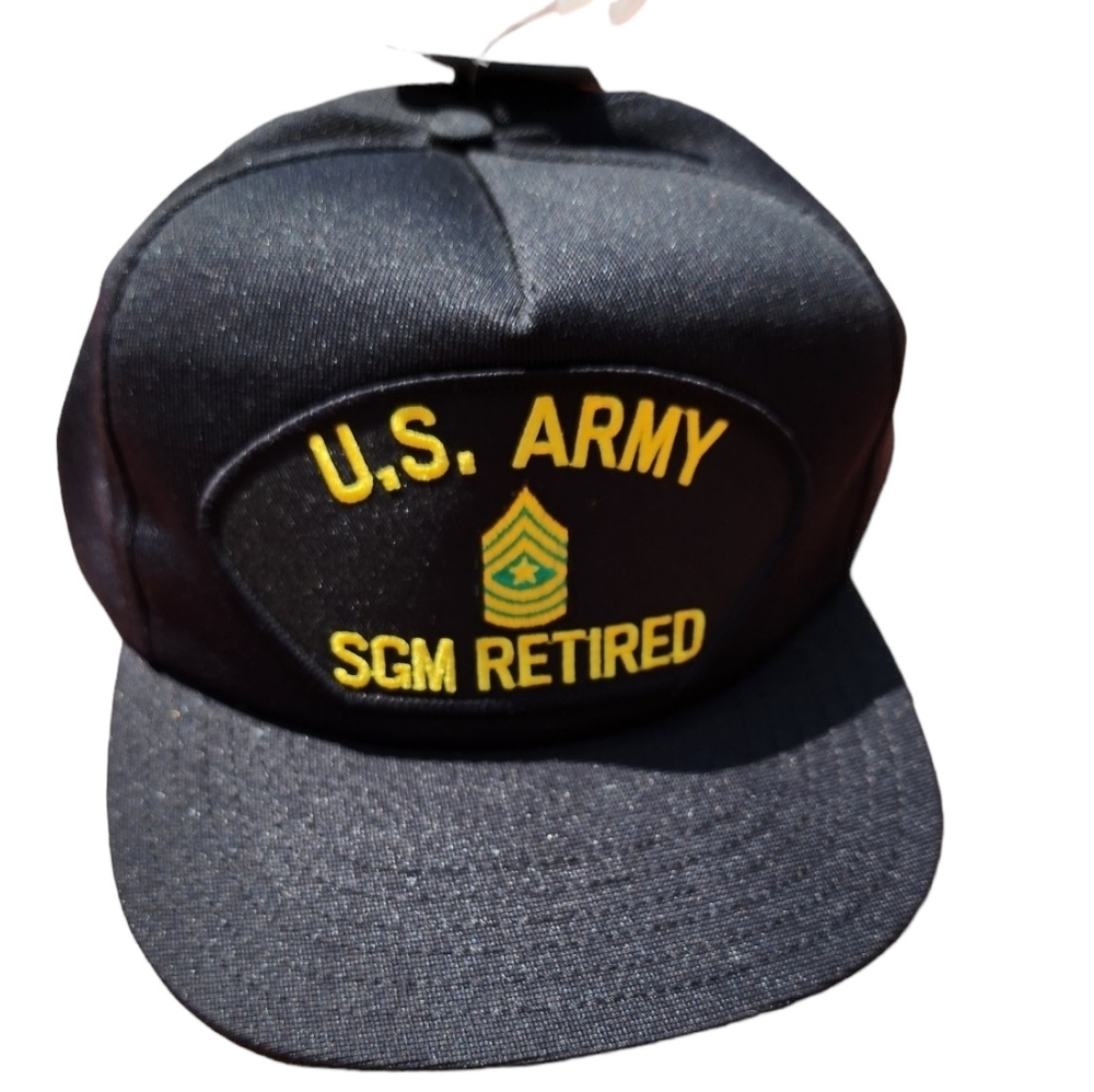 U.S. ARMY SGM RETIRED Emblem Patch - SNAPBACK Cap